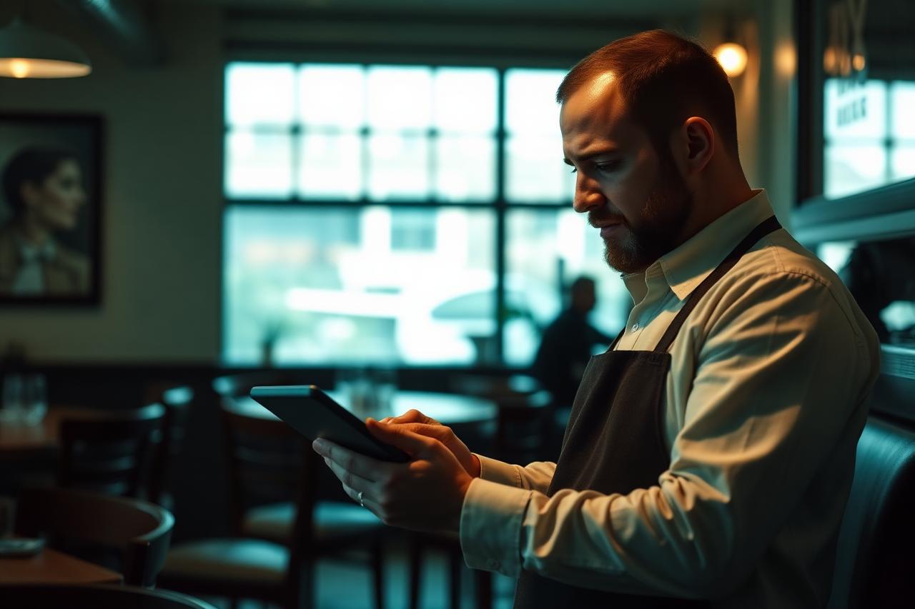 Operator reviewing performance on the floor